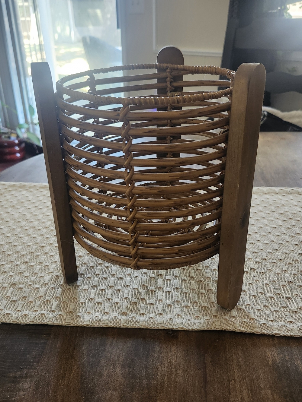 Natural Brown Wicker Plant Holder